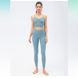 ‼️3 FOR 25 ‼️ Lavento Women's 25" No Front Seam Legging Blue size 8​